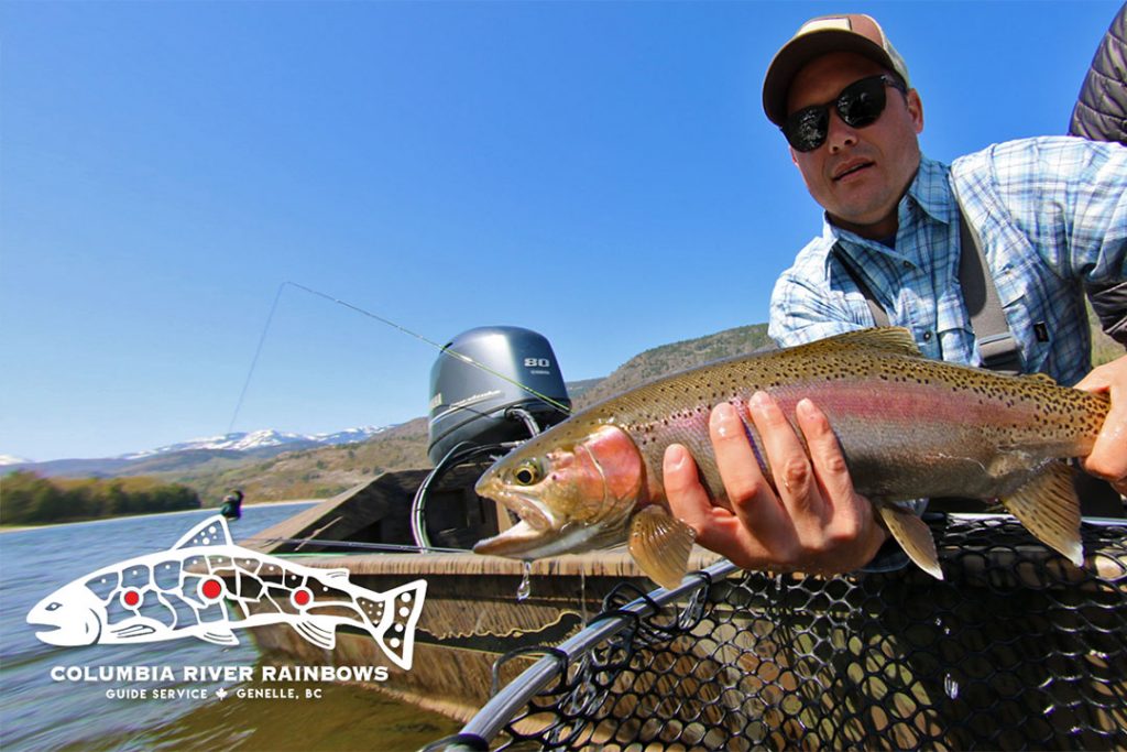 Columbia River Rainbows Fishing Tours Logo and Rainbow Trout